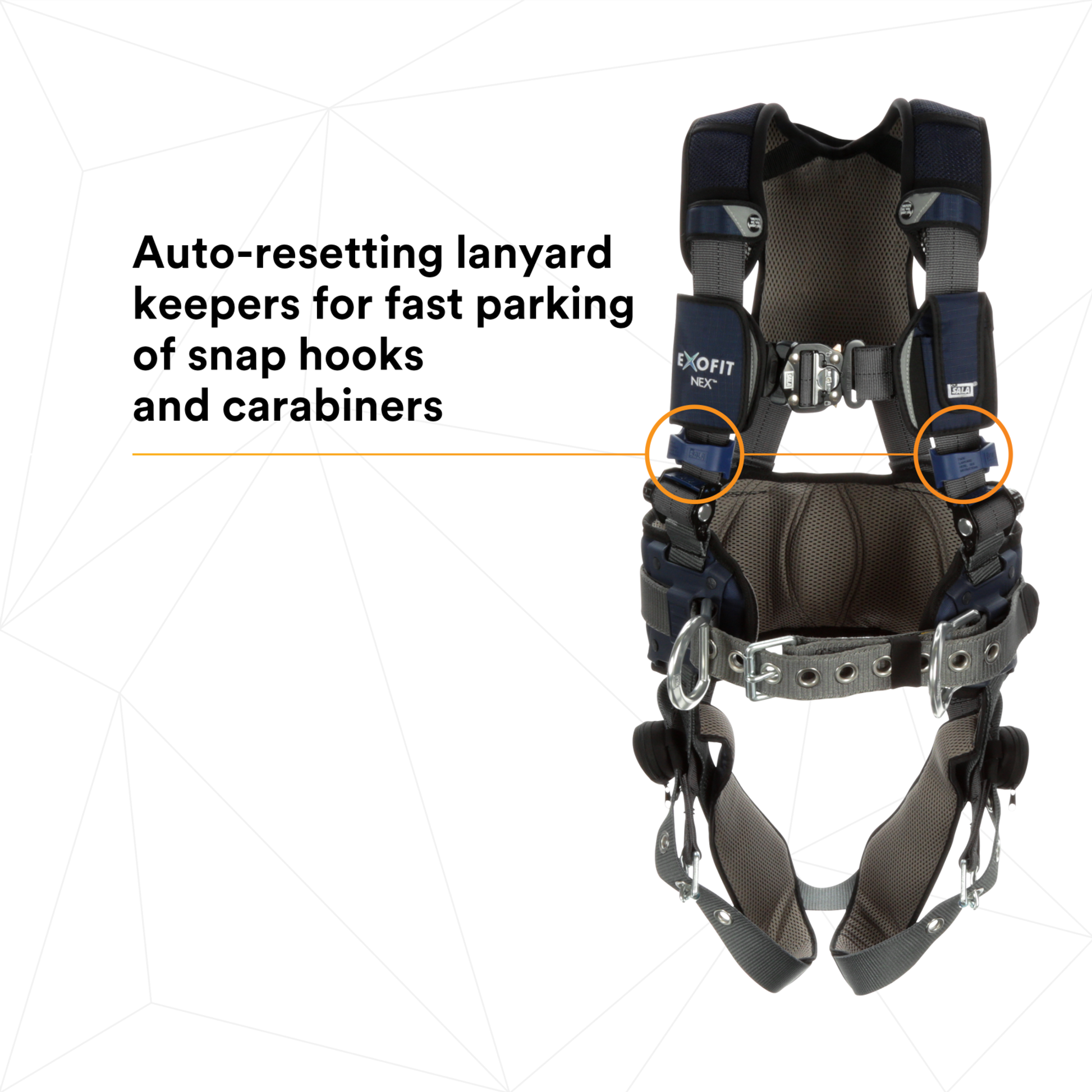 3M DBI-SALA ExoFit X300 Comfort Construction Positioning Safety Harness - Large - 1140183