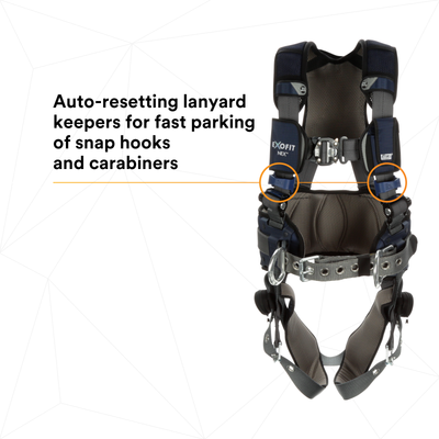 3M DBI-SALA ExoFit X300 Comfort Construction Positioning Safety Harness - Large - 1140183