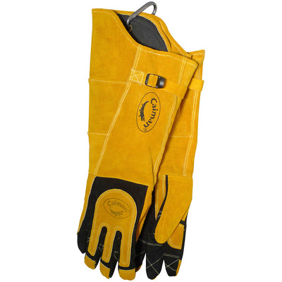 Caiman Premium Split Deerskin MIG/Stick Welder's Glove w/Fleece/Foam Insulation - 21" Length - Gold - 6/PR - 1878