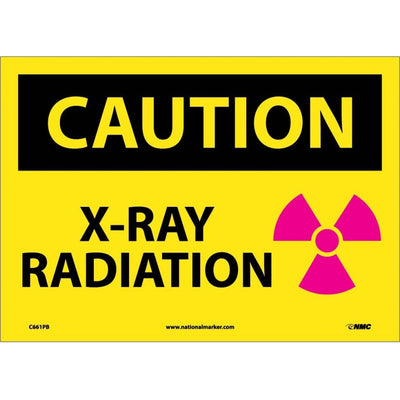 Caution X-Ray Radiation Graphic 10X14 Ps Vinyl