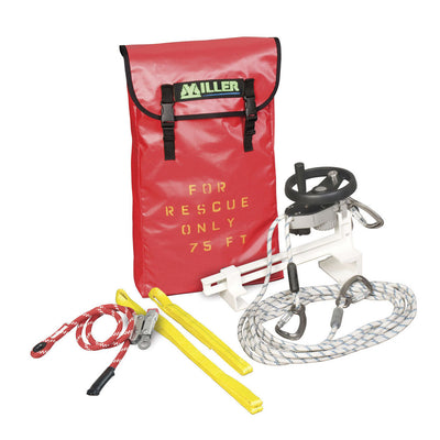 Miller SafEscape ELITE RDD with Hoisting Wheel and Ladder Bracket [50FT - 525FT] SEHWLB