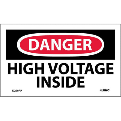 Danger High Voltage Inside 3X5 Ps Vinyl 5/Pk