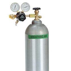 Air Systems Dual Gauge Regulator CGA-347 5000 PSI Includes 125 PSI Relief Valve and Fitting RG-5000
