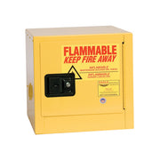 Eagle Bench Top Flammable Liquid Safety Cabinet - 2 Gallon - 1 Shelf - 1 Door - Manual Close - Yellow - 1901X