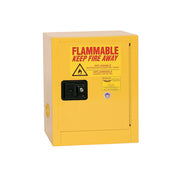 Eagle Bench Top Flammable Liquid Safety Cabinet - 4 Gallon - 1 Shelf - 1 Door - Manual Close - Yellow - 1904X