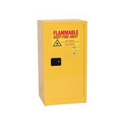 Eagle Space Saver Flammable Liquid Safety Cabinet - 16 Gallon - 1 Shelf - 1 Door - Manual Close - Yellow - 1906X
