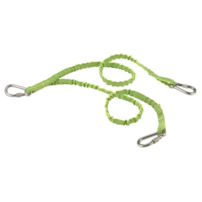 Ergodyne Squids 3311 Twin Leg Tool Lanyard - Stainless Triple Carabiners - 15lbs