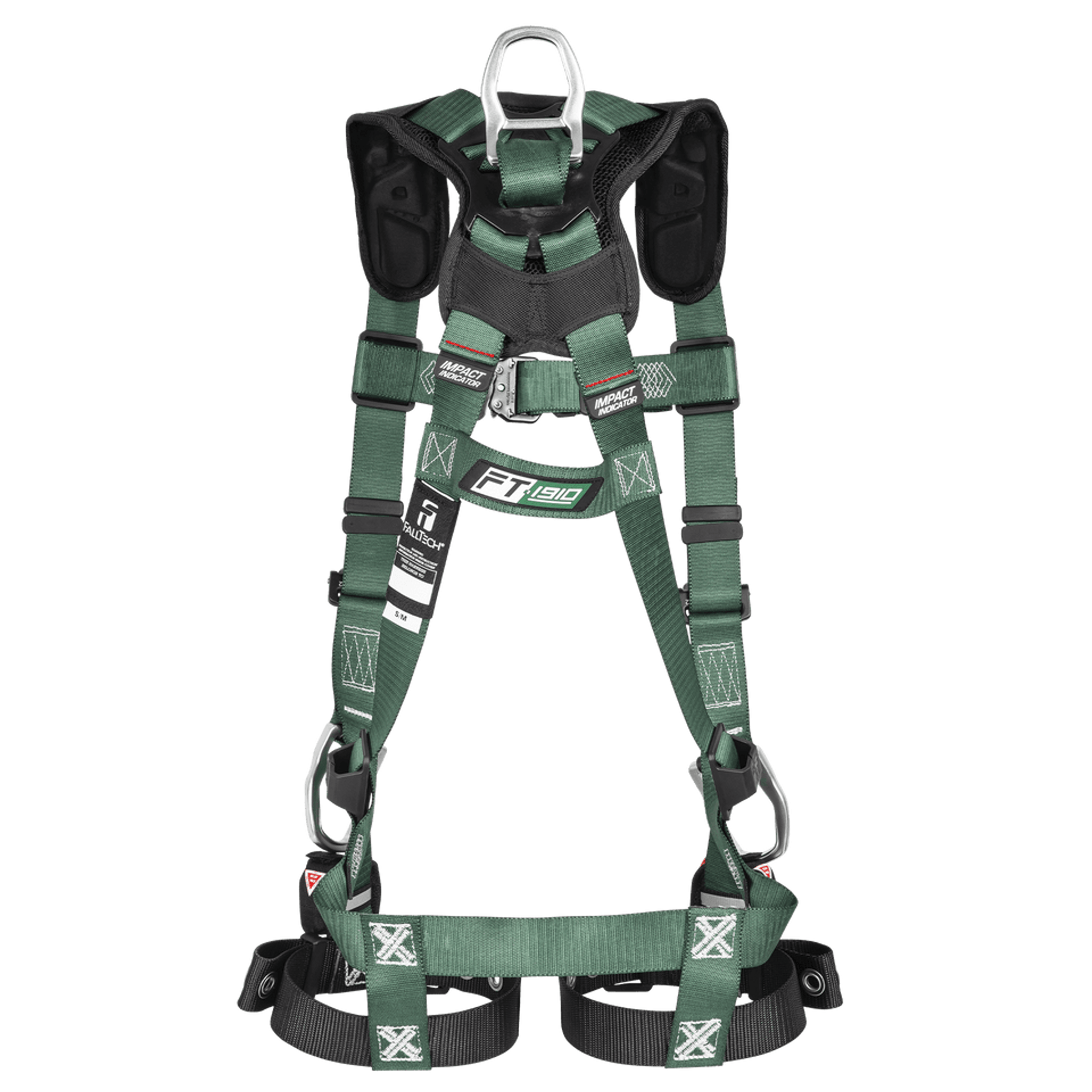 FallTech FT-1910 3D Standard Non-Belted Harness - Tongue Buckle Leg Adjustment - 19103D
