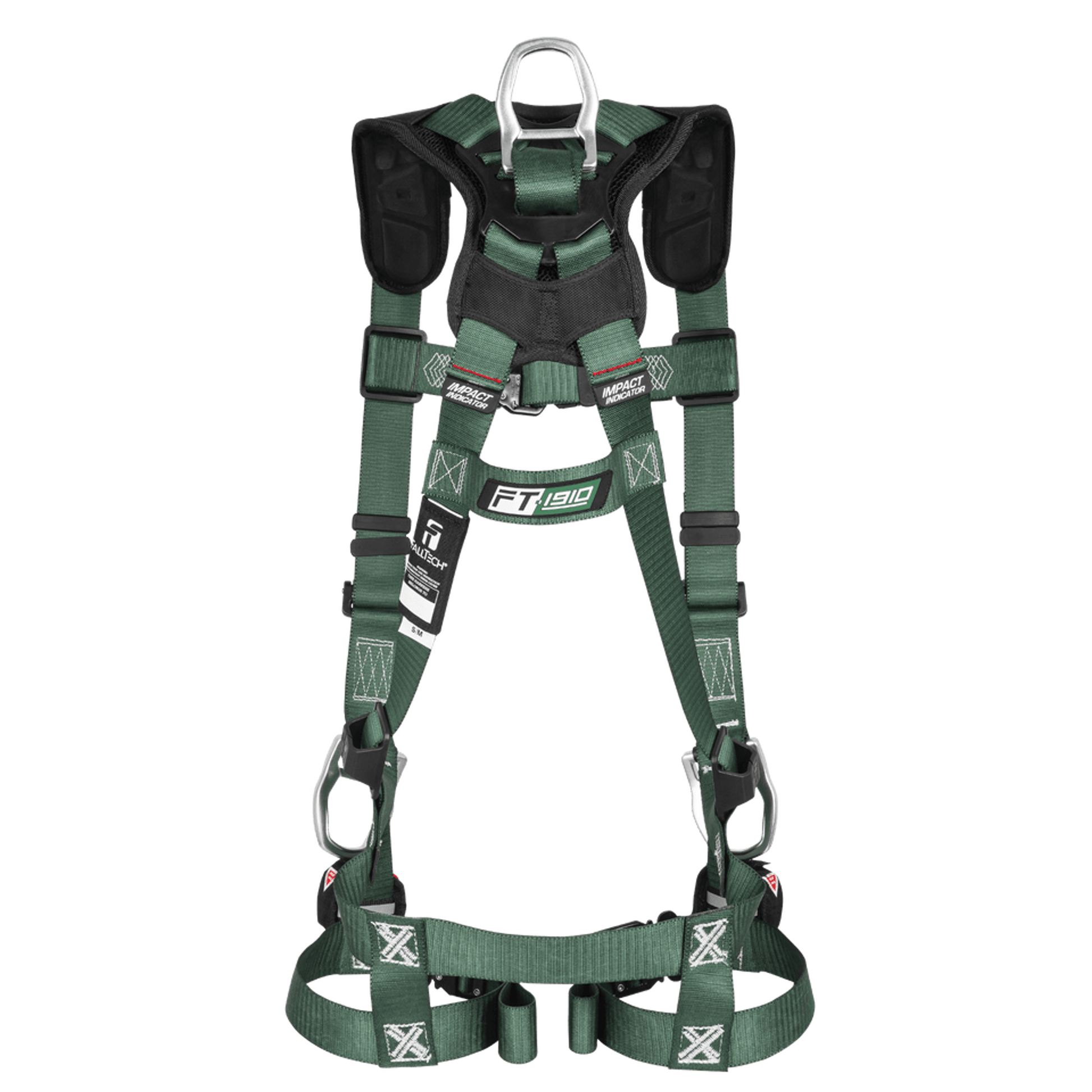 FallTech FT-1910 3D Standard Non-Belted Harness - Quick-Connect Leg Adjustment - 19103DQC