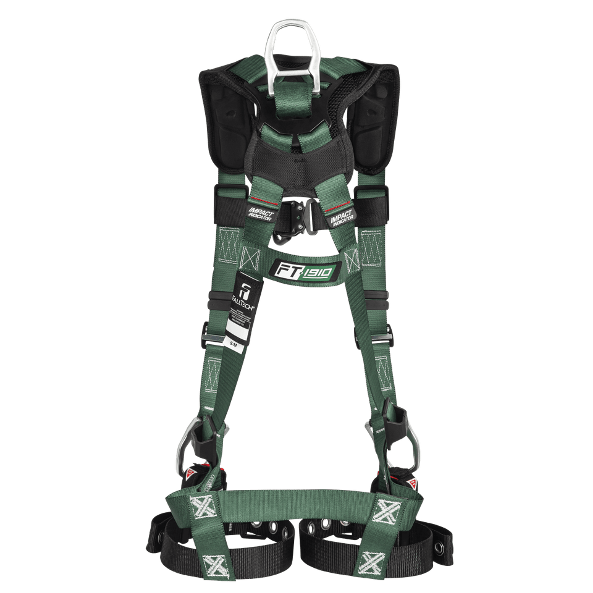 FallTech FT-1910 4D Climbing Non-Belted Harness - Tongue Buckle Leg Adjustment - 19104D