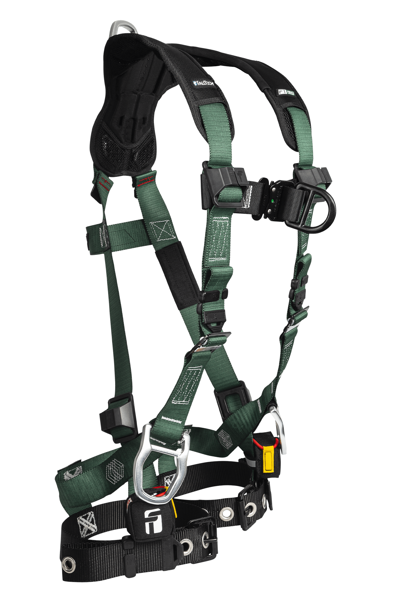 FallTech FT-1910 4D Climbing Non-Belted Harness - Tongue Buckle Leg Adjustment - 19104DLX - Large/XL