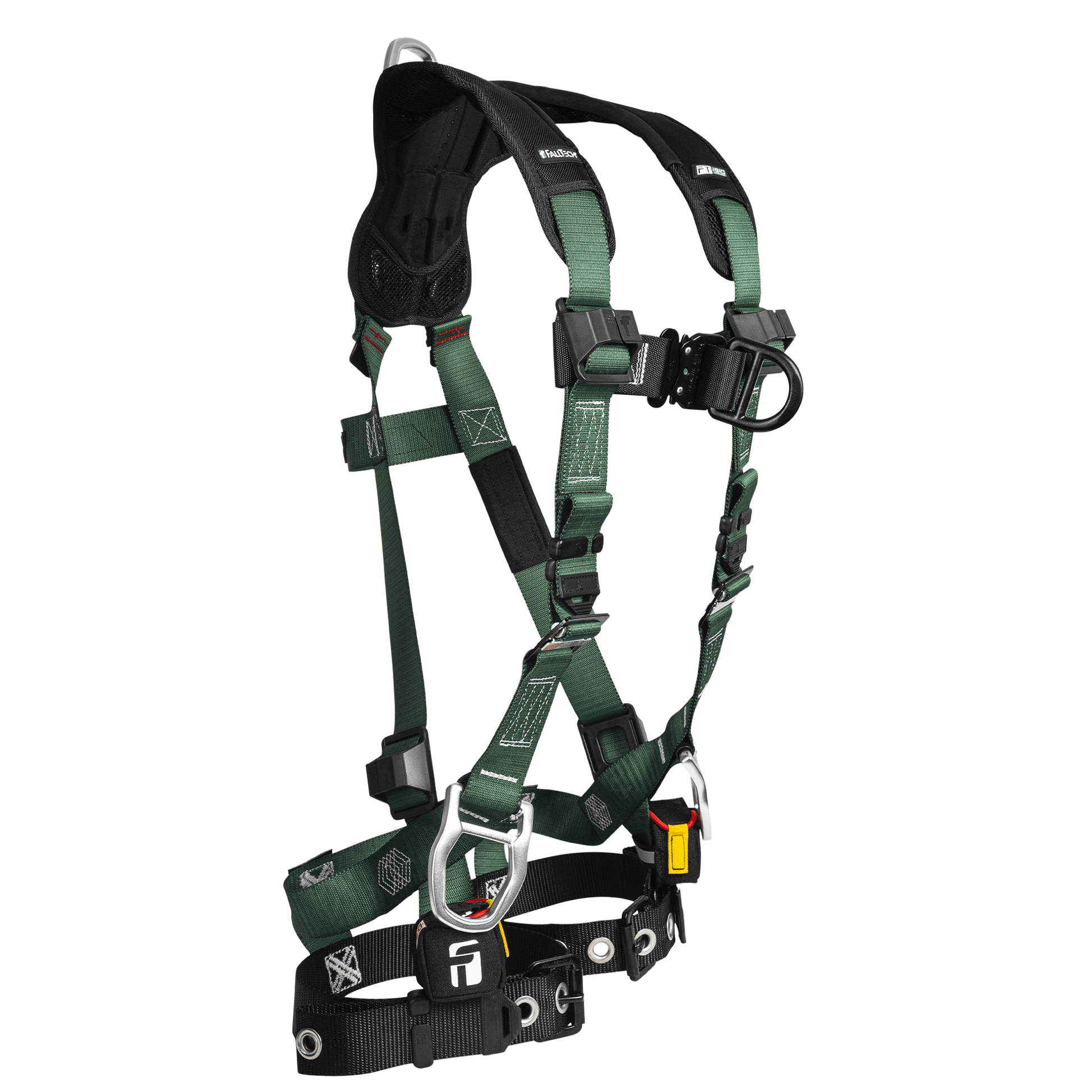 FallTech FT-1910 4D Climbing Non-Belted Harness - Tongue Buckle Leg Adjustment - 19104DSM - Small/Med