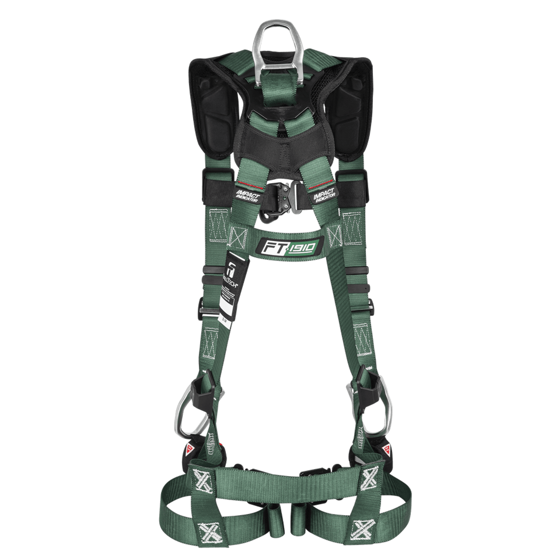 FallTech FT-1910 4D Climbing Non-Belted Harness - Quick-Connect Leg Adjustment - 19104DQC