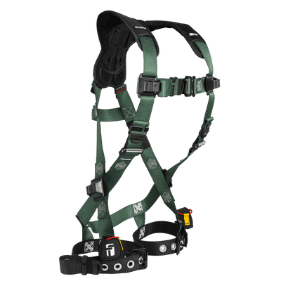 FallTech FT-1910 1D Standard Non-Belted Harness - Tongue Buckle Leg Adjustment - 19102X3X - 2X/3X
