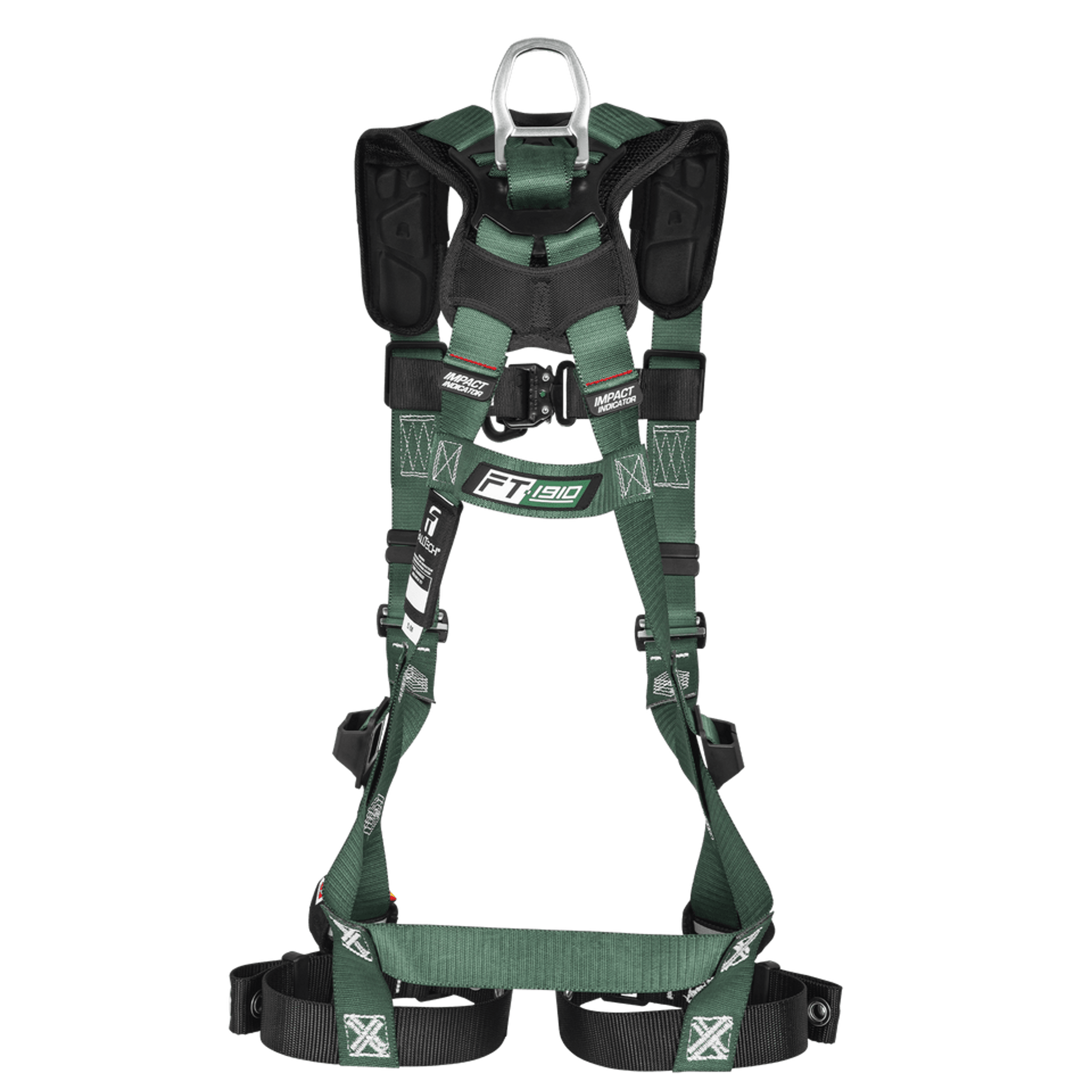 FallTech FT-1910 2D Climbing Non-Belted Harness - Tongue Buckle Leg Adjustment - 1910FD