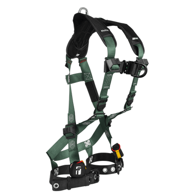 FallTech FT-1910 2D Climbing Non-Belted Harness - Tongue Buckle Leg Adjustment - 1910FDSM - Small/Med