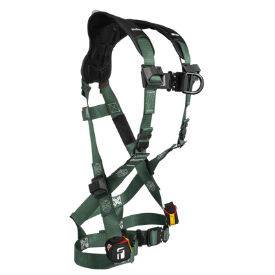 FallTech FT-1910 2D Climbing Non-Belted Harness - Quick-Connect Leg Adjustment - 1910FDQC2X3X - 2X/3X