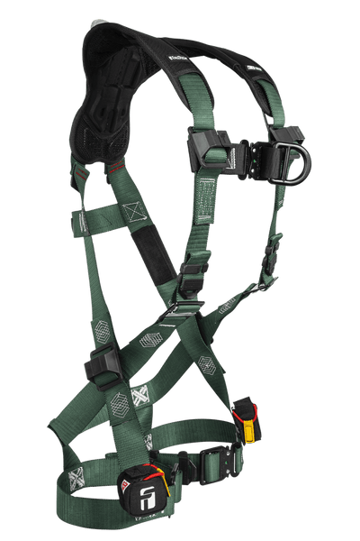 FallTech FT-1910 2D Climbing Non-Belted Harness - Quick-Connect Leg Adjustment - 1910FDQC