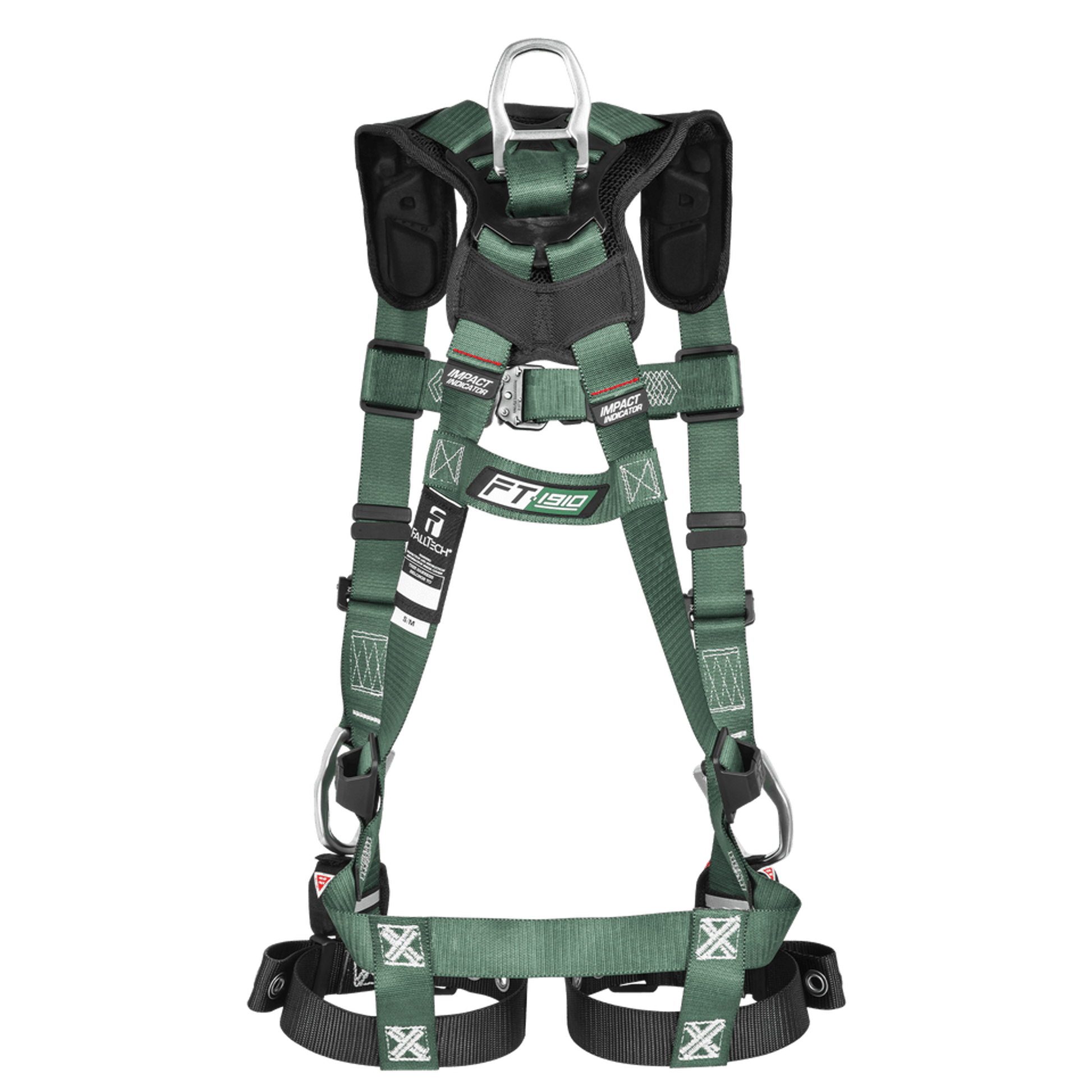 FallTech FT-1910 1D Standard Non-Belted Harness - Quick-Connect Leg Adjustment - 1910QC