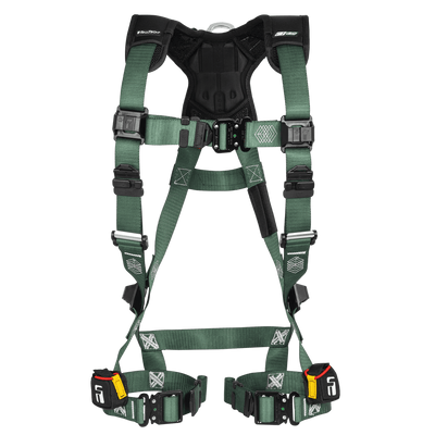FallTech FT-1910 1D Standard Non-Belted Harness - Quick-Connect Leg Adjustment - 1910QC
