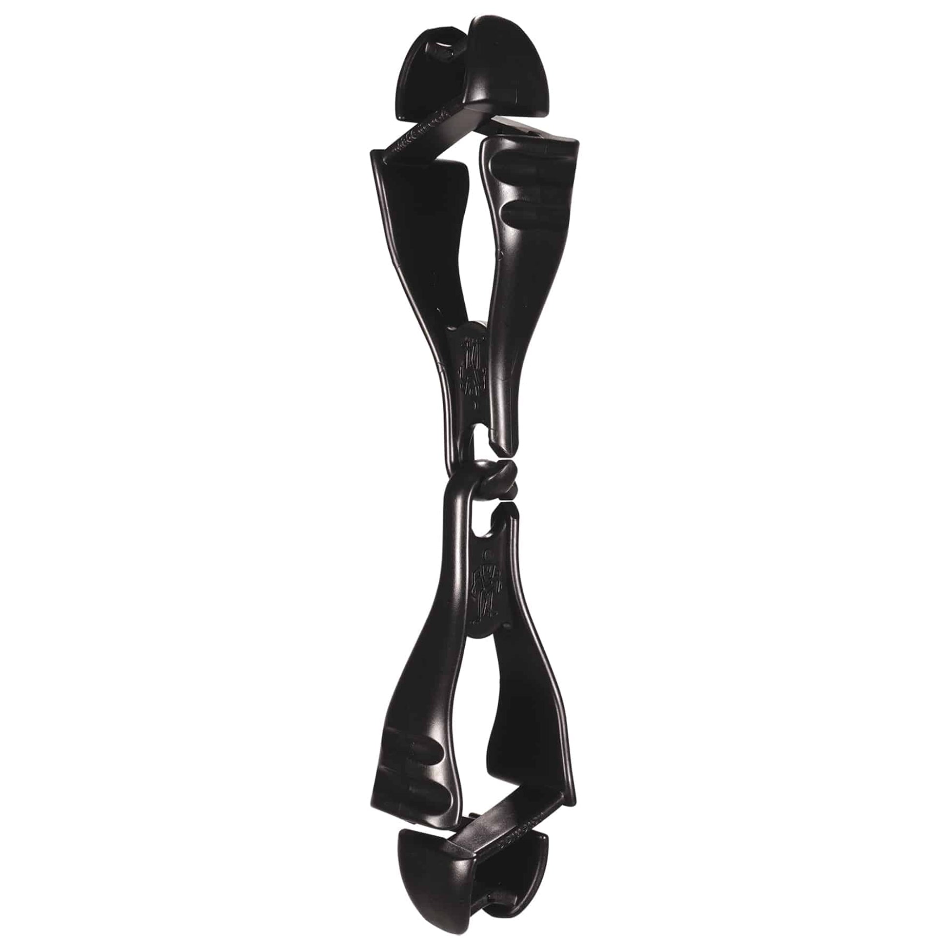 Ergodyne Squids 3400 Glove Clip Holder with Dual Clips - Black - Single