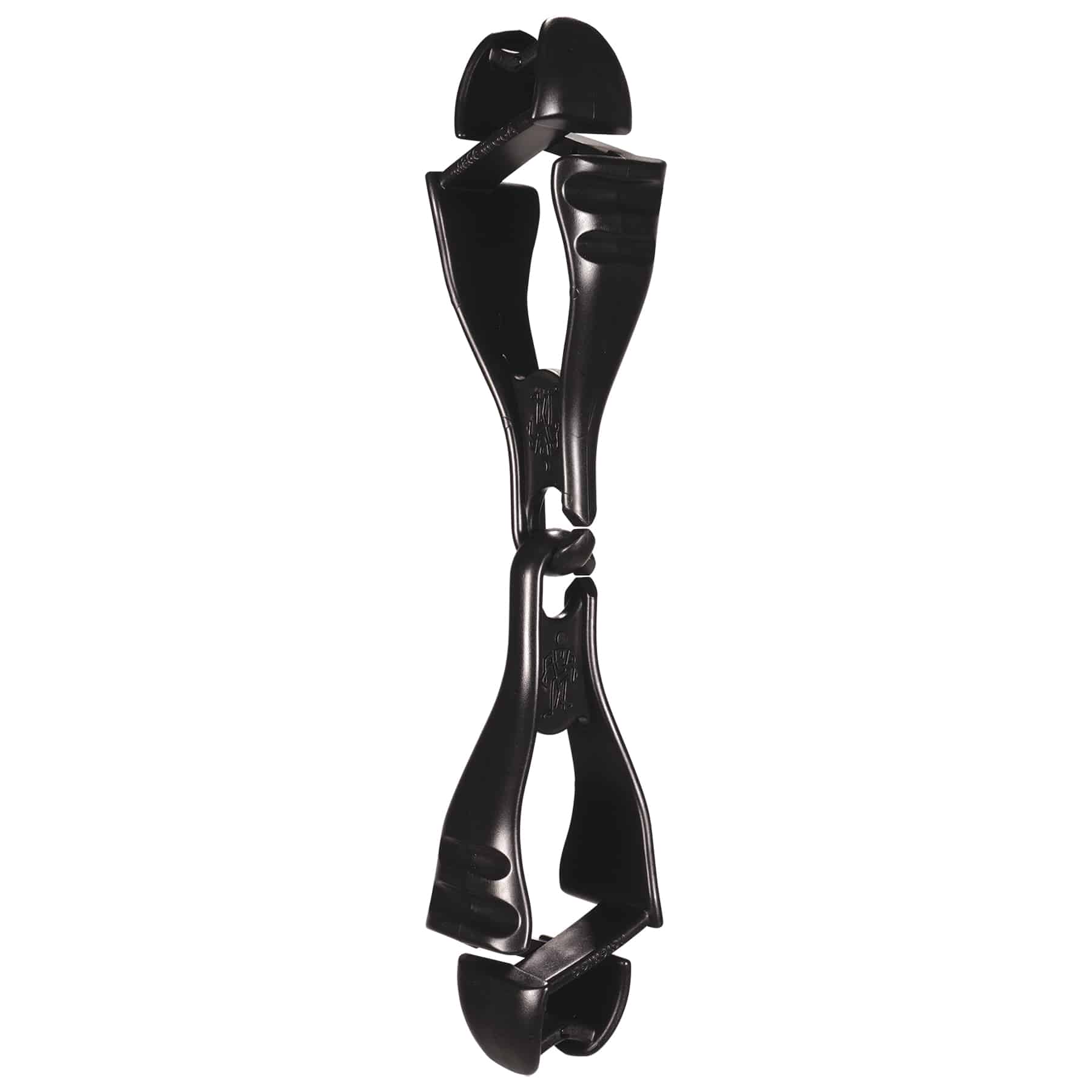 Ergodyne Squids 3400 Glove Clip Holder with Dual Clips - Black - Single