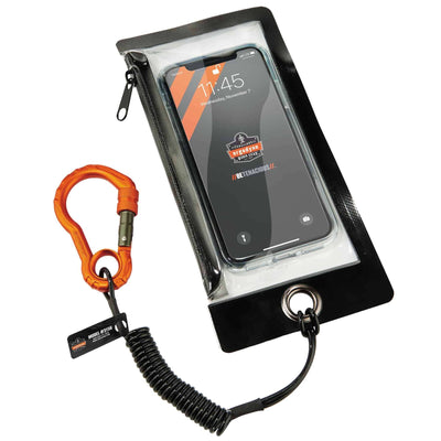 Ergodyne Squids 3156 Coiled Tool Lanyard with Single Carabiner - 2lbs / 0.9kg