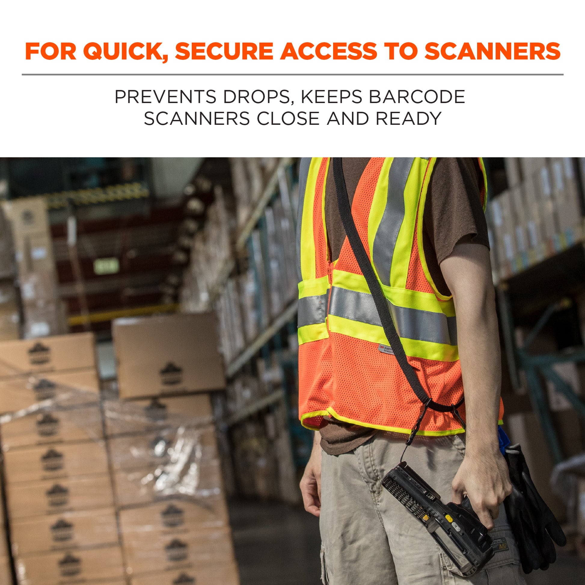 Computer Programmer Lantard Ergodyne Squids 3134 Barcode Scanner Sling Lanyard for Mobile Computer ...