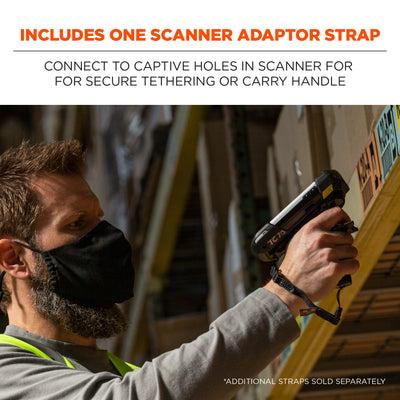 Ergodyne Squids 3135 Barcode Scanner Belt + Hook for Mobile Computers - Black - L