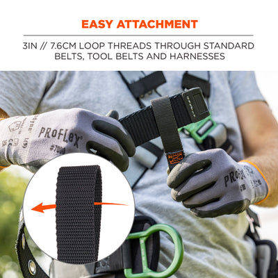 Ergodyne Squids 3171 Anchor Strap Belt Loop Attachment for Tool Tethering (2-pack) - 5lbs / 2.3kg