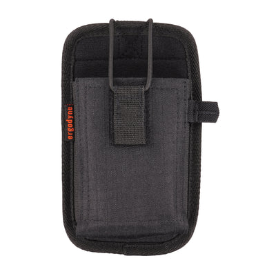 Ergodyne Squids 5544 Barcode Scanner Holster for Phone Size Mobile Computers - Belt Clip + Loops - Black - S