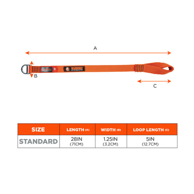 Ergodyne Squids 3177 Anchor Choke Strap for Tool Tethering - 60lbs / 27kg