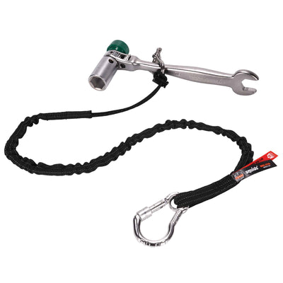 Ergodyne Squids 3100 Tool Lanyard - Carabiner and Cinch Loop - 10lbs - Black - 10-pack
