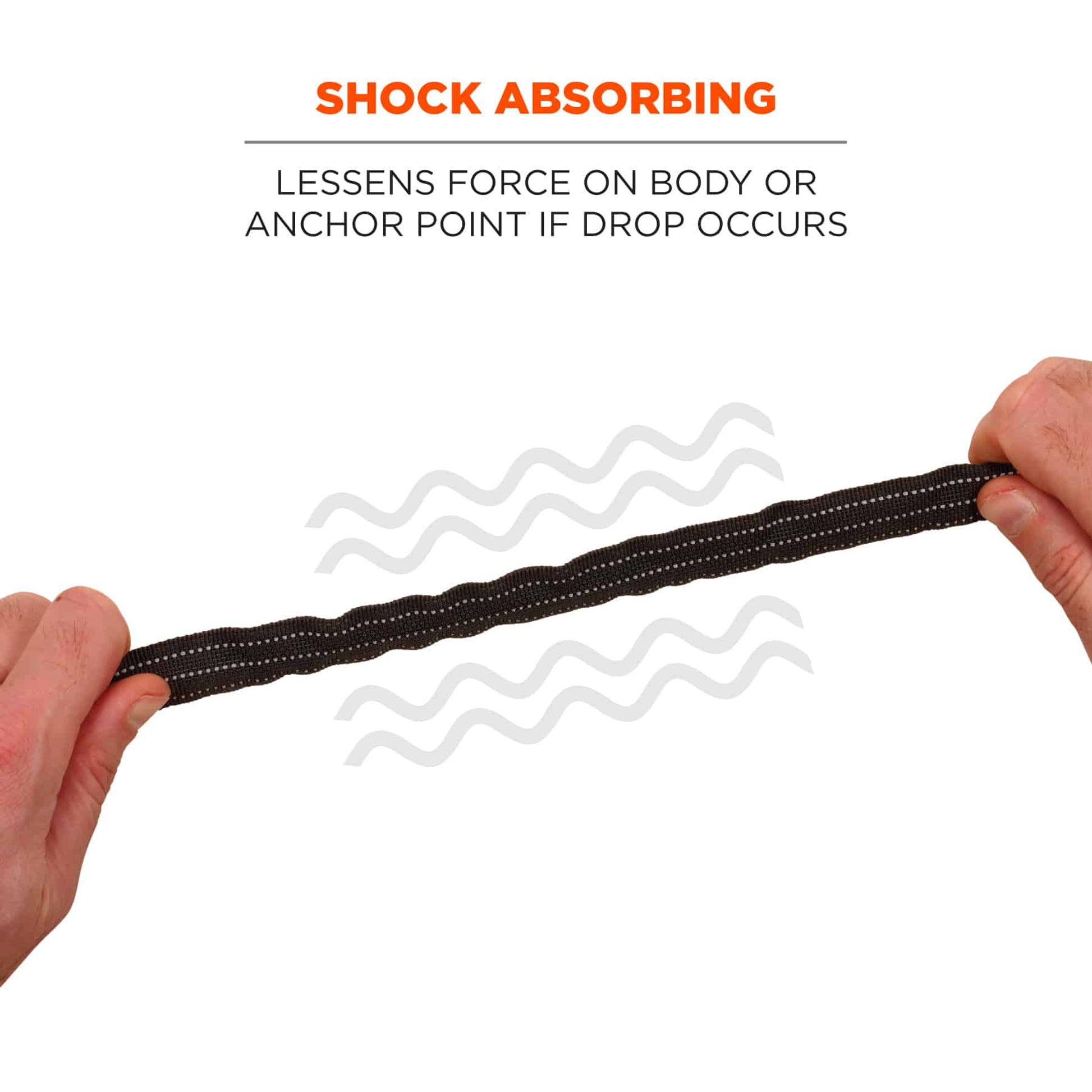 Ergodyne Squids 3100 Tool Lanyard - Carabiner and Cinch Loop - 10lbs - 100-pack