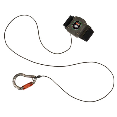 Ergodyne Squids 3002 Retractable Tool Lanyard - Locking Carabiner and Belt Loop - 2lbs