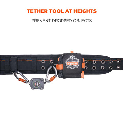 Ergodyne Squids 3003 Retractable Tool Lanyard - Dual Locking Carabiners - 2lbs