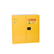 Eagle Flammable Liquid Safety Cabinet - 30 Gallon - 1 Shelf - Sliding Self Close - Yellow - 1930X