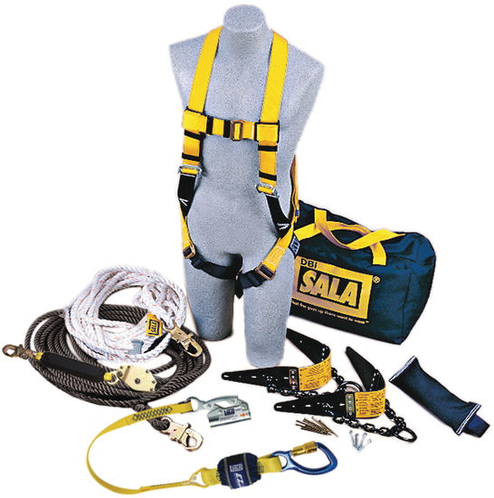 3M DBI-SALA Roofer's Fall Protection Kit - Horizontal Lifeline System - 7611904