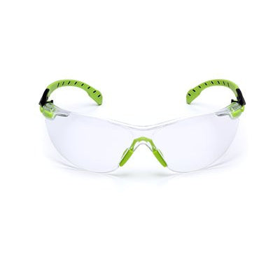 3M Solus 1000-Series, S1201SGAF, Green/Black, Clear Scotchgard Anti-fog lens 20 EA/Case