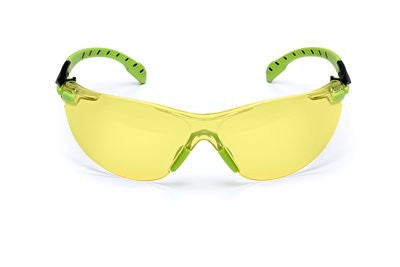 3M Solus 1000-Series S1203SGAF, Green/Black, Amber Scotchgard Anti-fog Lens 20 EA/Case