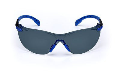 3M Solus 1000-Series S1102SGAF, Black/Blue, Grey Scotchgard Anti-fog Lens 20 EA/Case