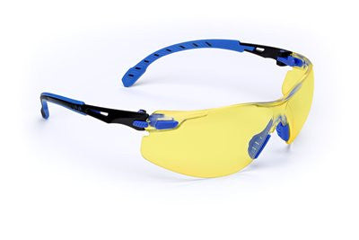 3M Solus 1000-Series S1103SGAF, Black/Blue, Amber Scotchgard Anti-fog Lens 20 EA/Case