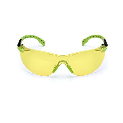 3M Solus 1000-Series S1203SGAF, Green/Black, Amber Scotchgard Anti-fog Lens 20 EA/Case