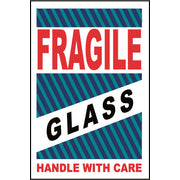 Labels Shipping And Packing Fragile Glass Handle With Care 4 X 6 Ps Paper 500/Roll
