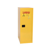 Eagle Deep Space Saver Flammable Liquid Cabinet - 48 Gallon - 3 Shelves - 1 Door - Manual Close - Yellow - 1946X