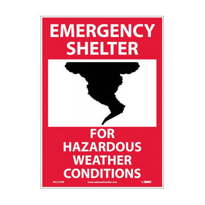 Emergency Shelter For Hazardous Weather Conditions Graphic 14X10 Ps Vinyl