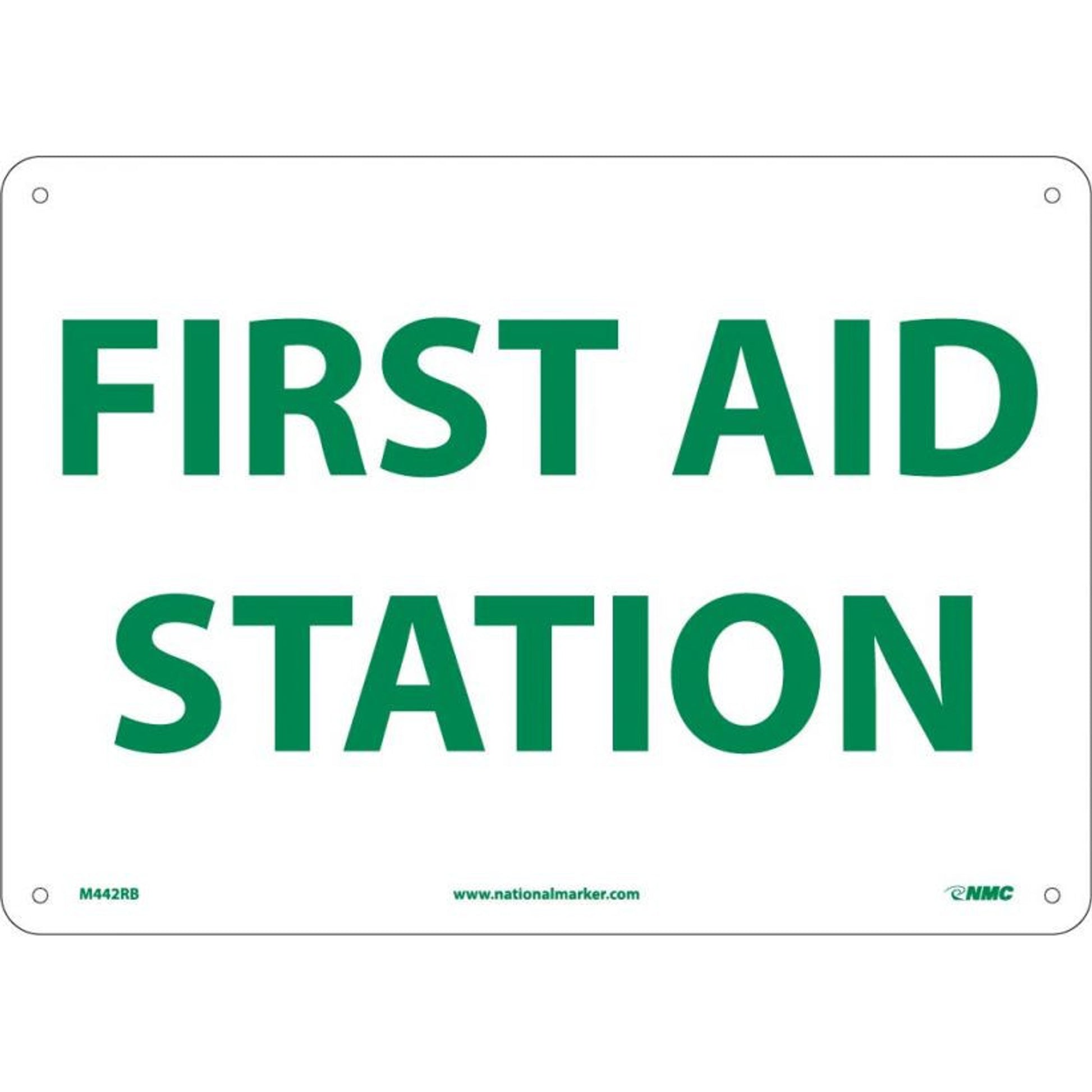 First Aid Station 10X14 Rigid Plastic