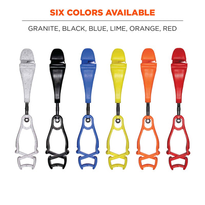 Ergodyne Squids 3420 Swiveling Glove Clip Holder with Dual Clips - 100-pack