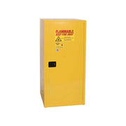 Eagle Flammable Liquid Safety Cabinet - 60 Gallon - 2 Shelves - 1 Door - Manual Close - Yellow - 1961X