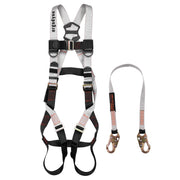Ergodyne 3201 Harness + 4' Travel Restraint Lanyard 3197 + 3198